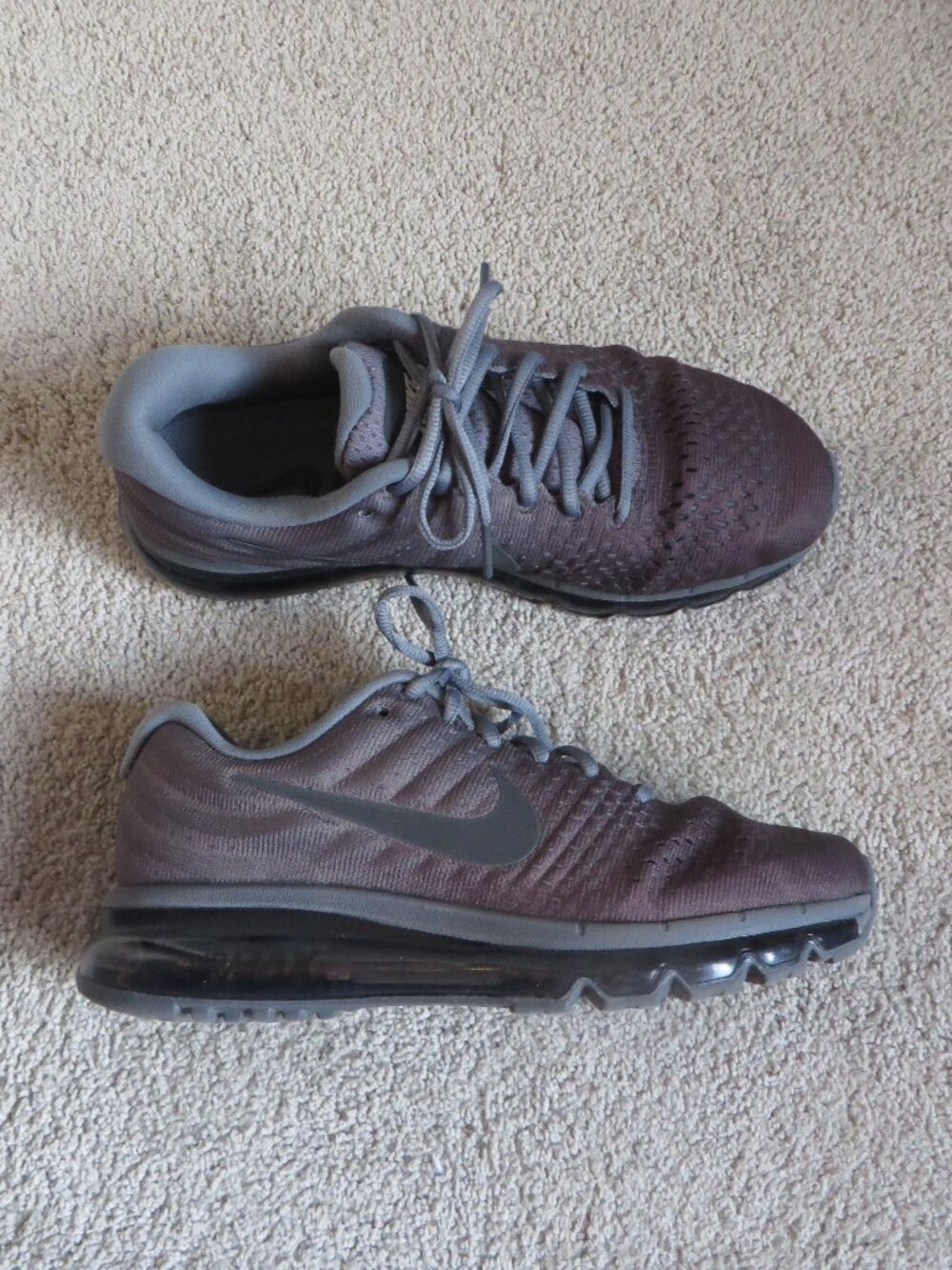 Nike air max 2017 mens shoes size 6.5 cool gray #849559-008